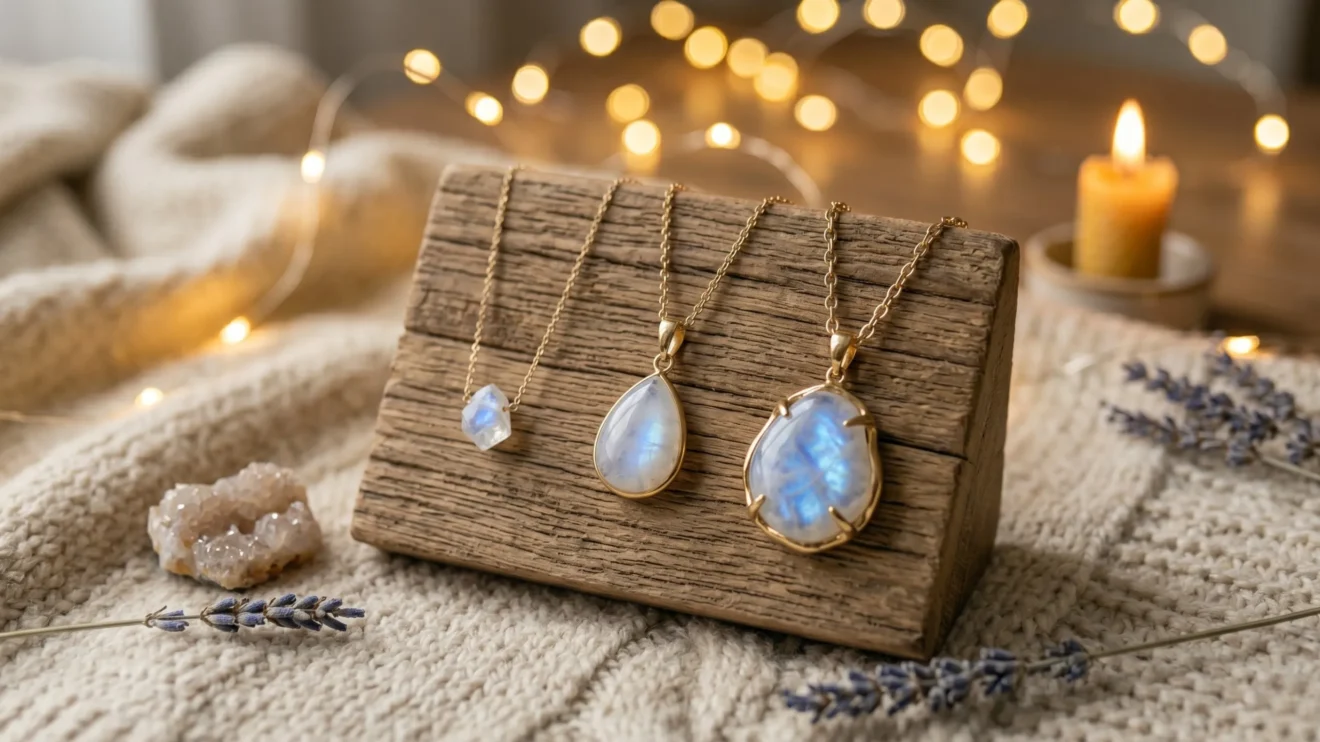 collier pierre presentoir