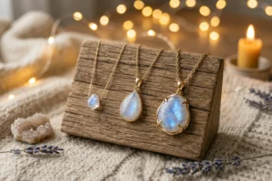 collier pierre presentoir